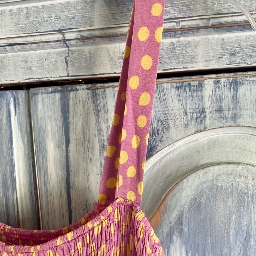 ZARA Pink and Yellow Polka Dot Sundress - Picture 8 of 9